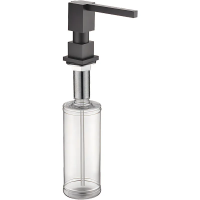 Дозатор для моющего средства врезной SDB-02-05/Black/300ml (KR5630)